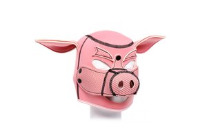 Schwein Neopren BDSM Kapuze