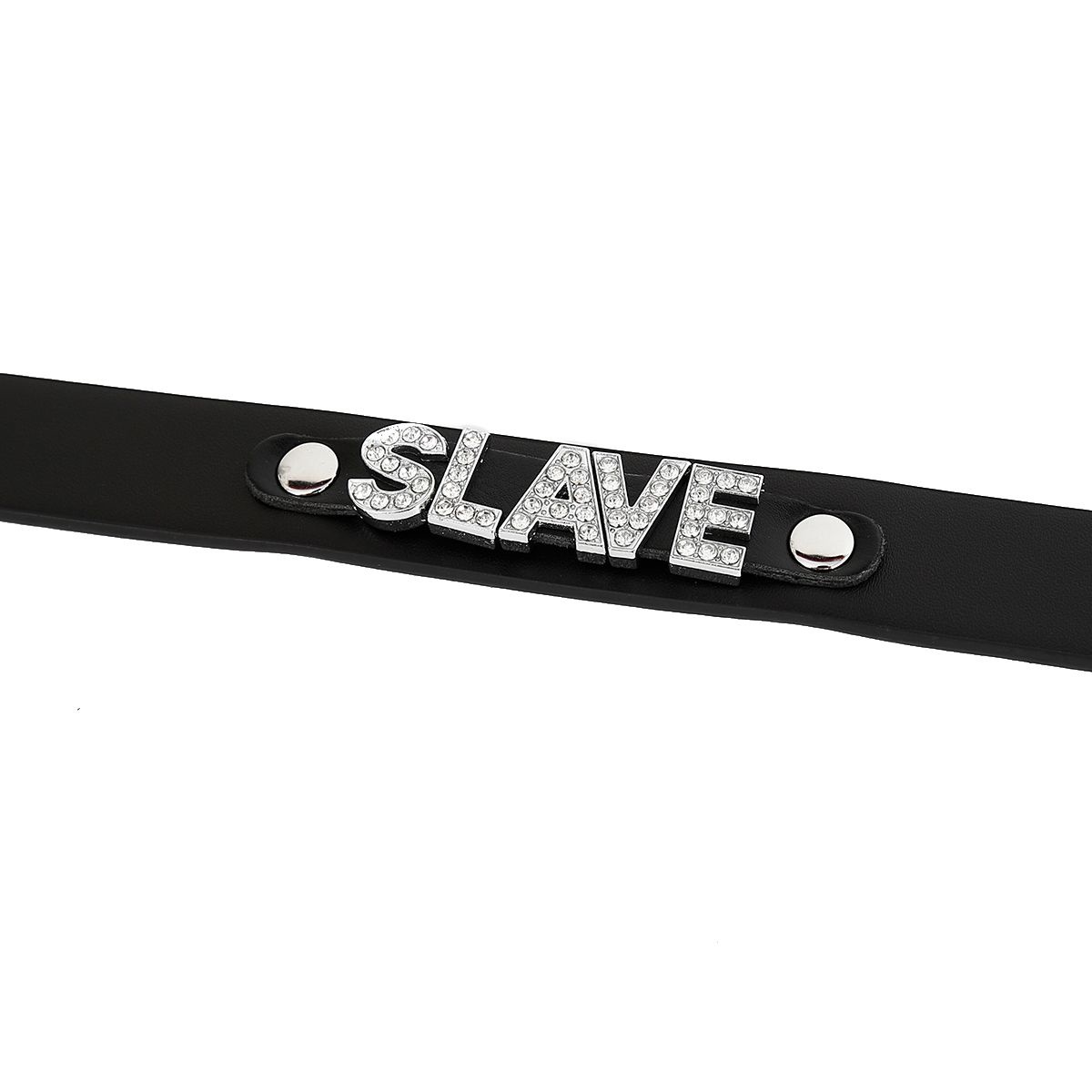 Hochwertiges PVC-Halsband mit SLAVE-Namensschild