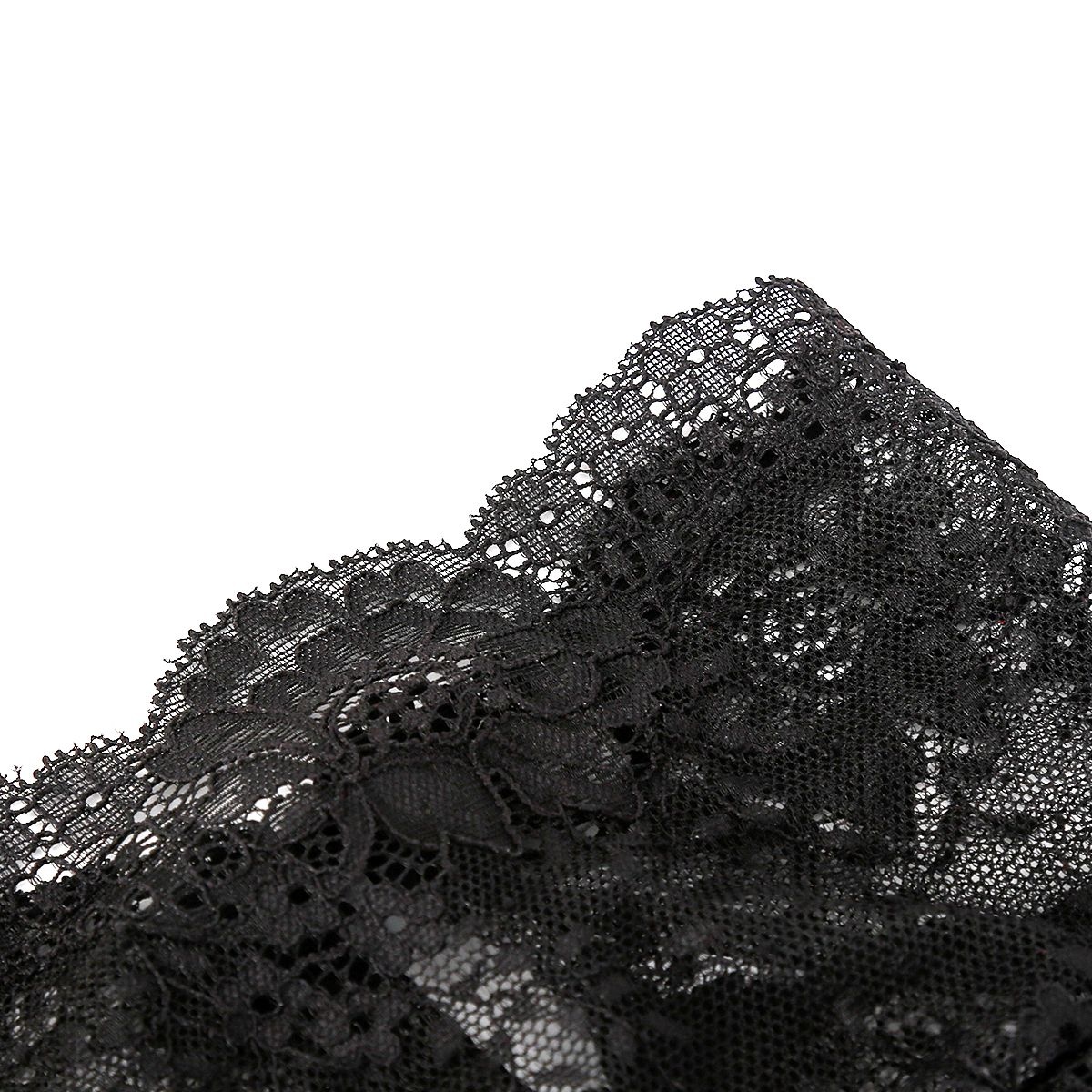 Black Lace Headstocking Mask – Comfortable & BDSM Safe