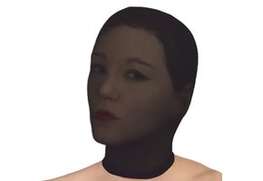 Black Lace Headstocking Mask | Comfortable & BDSM Suitable