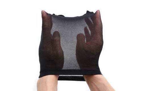 Schwarze Kopfstrumpfhaube