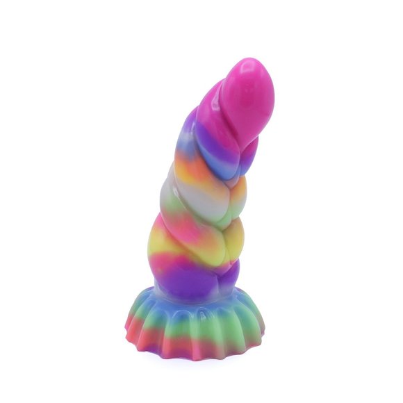 Dildo Monstar Fantasy Swirl Glow In Dark