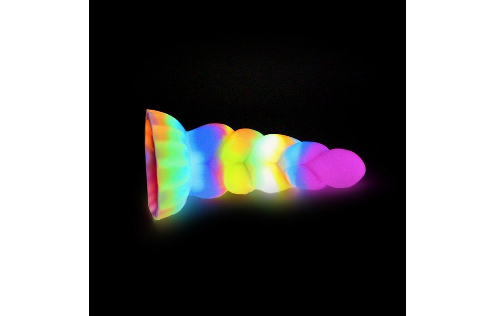Monstar Fantasy Swirl Glow Dildo 17 cm – Glow in the Dark