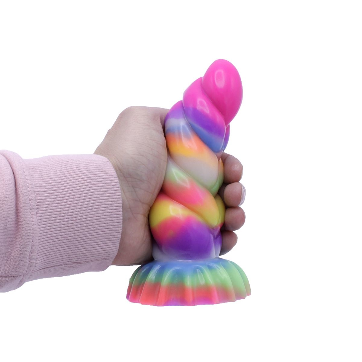 Monstar Fantasy Swirl Glow Dildo 17 cm – Glow in the Dark