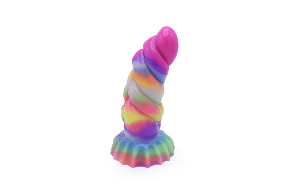 Dildo Monstar Fantasy Swirl Glow 17 cm – Glow in the Dark