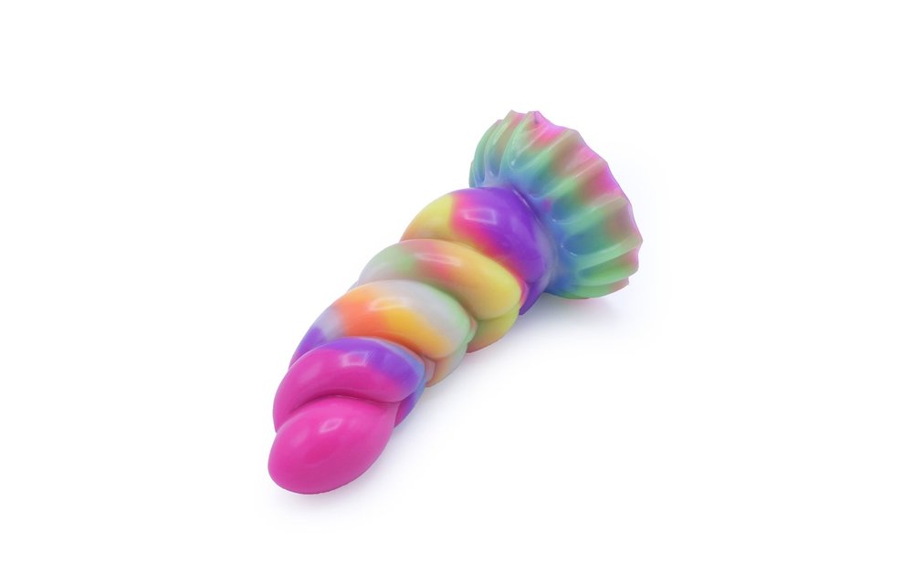Dildo Monstar Fantasy Swirl Glow 17 cm – Glow in the Dark