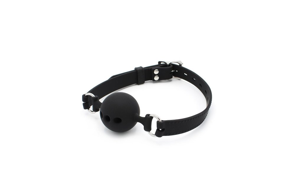 Silicone Ball Gag With Holes | Adjustable & Flexible