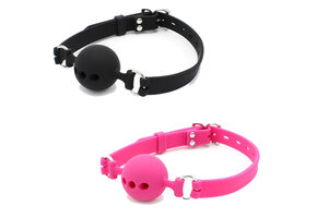 Ball Gag mit Löchern Silikon