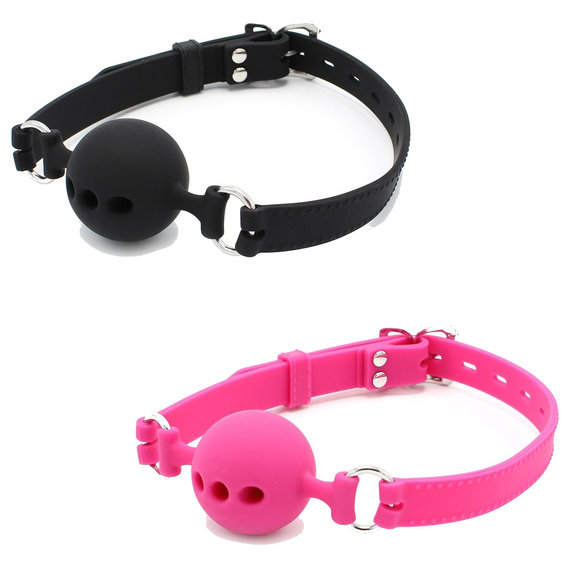 Ball Gag with Holes Silicone