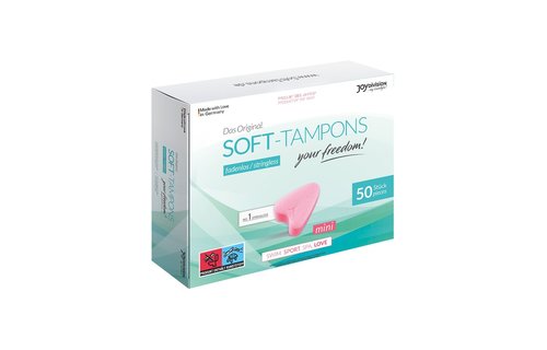 Soft-Tampons Mini 50-Pack – Stringloze Vrijheid & Veiligheid
