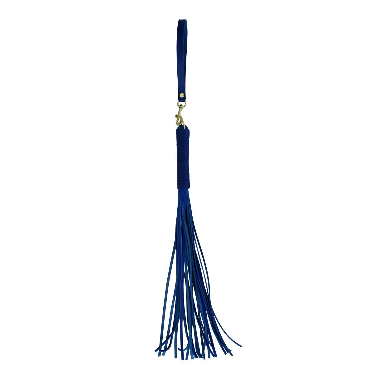 Luxury Leather Flogger Blue