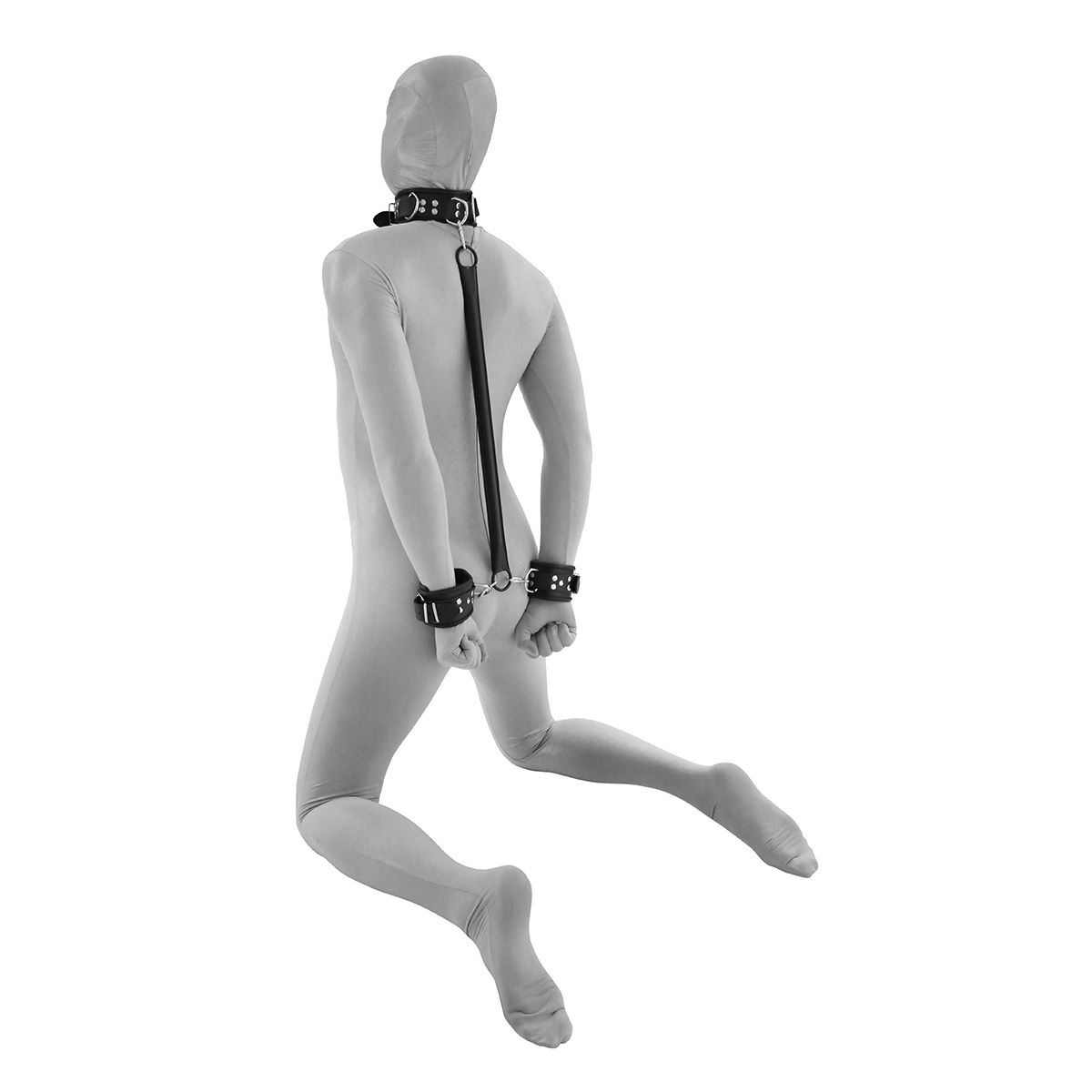 Spreidstang met Lederen Handboeien & Collar - Stijlvol BDSM