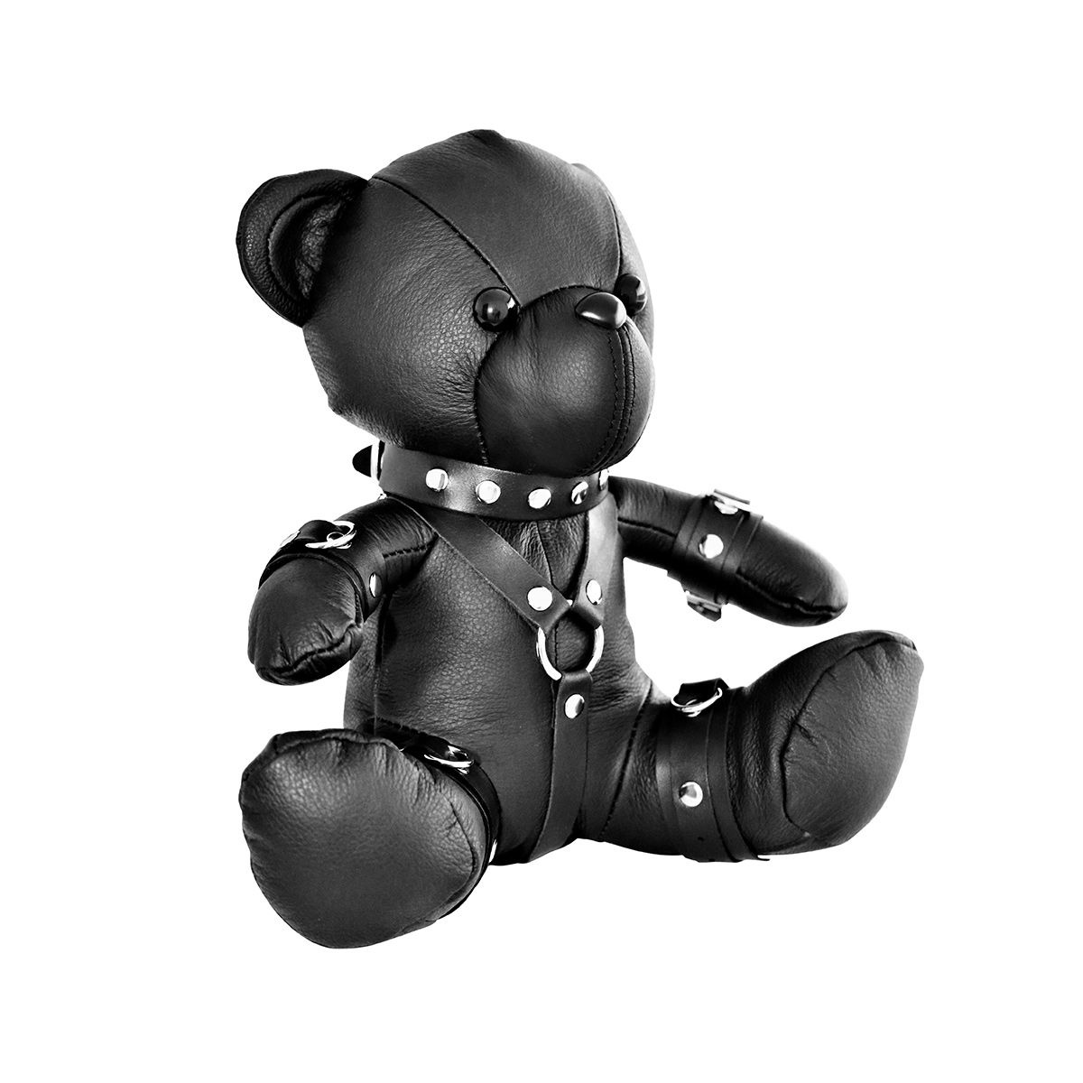 Luxuriöser Leder-BDSM-Teddybär XL – Cool & verführerisch