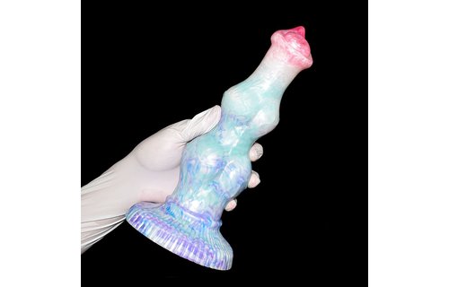 Dildo Monstar 4-farbiges Einhorn 26 cm | Kiotos Silikon
