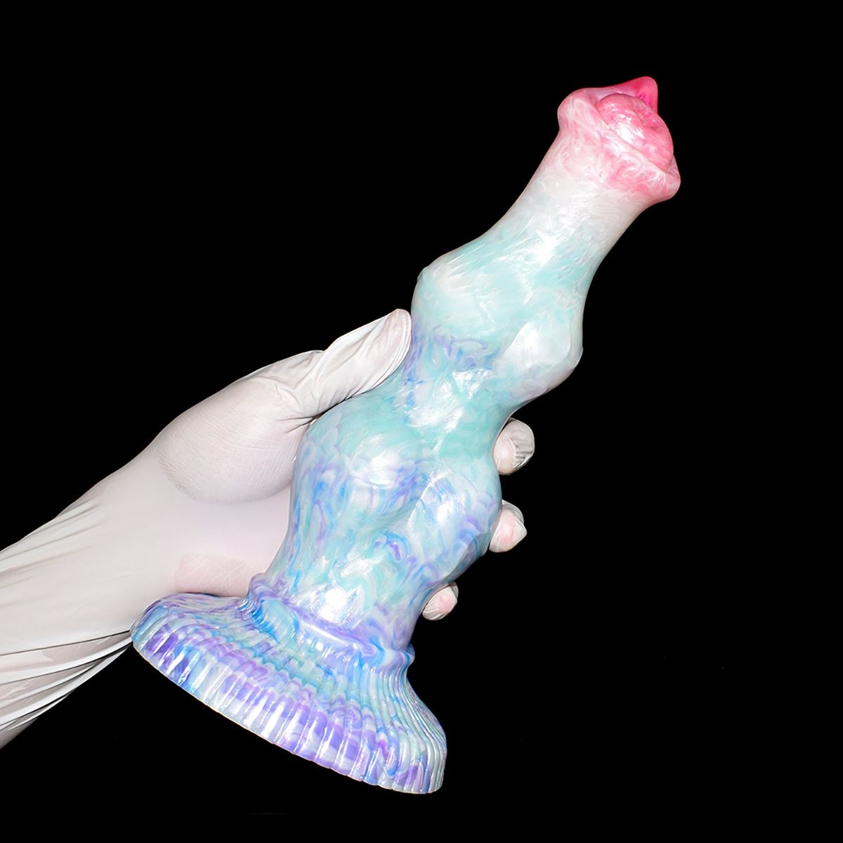 Dildo Monstar 4-Kleurige Eenhoorn 26 cm | Kiotos Silicone