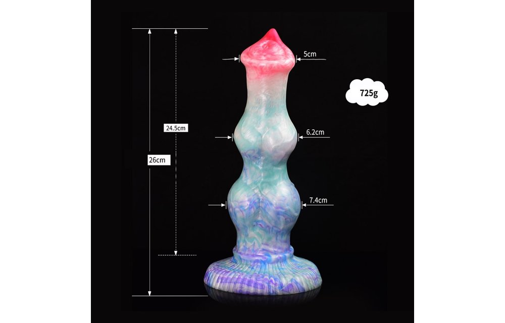 Monstar 4-Colour Unicorn Dildo 26 cm | Kiotos Silicone