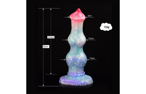 Monstar 4-Colour Unicorn Dildo 26 cm | Kiotos Silicone