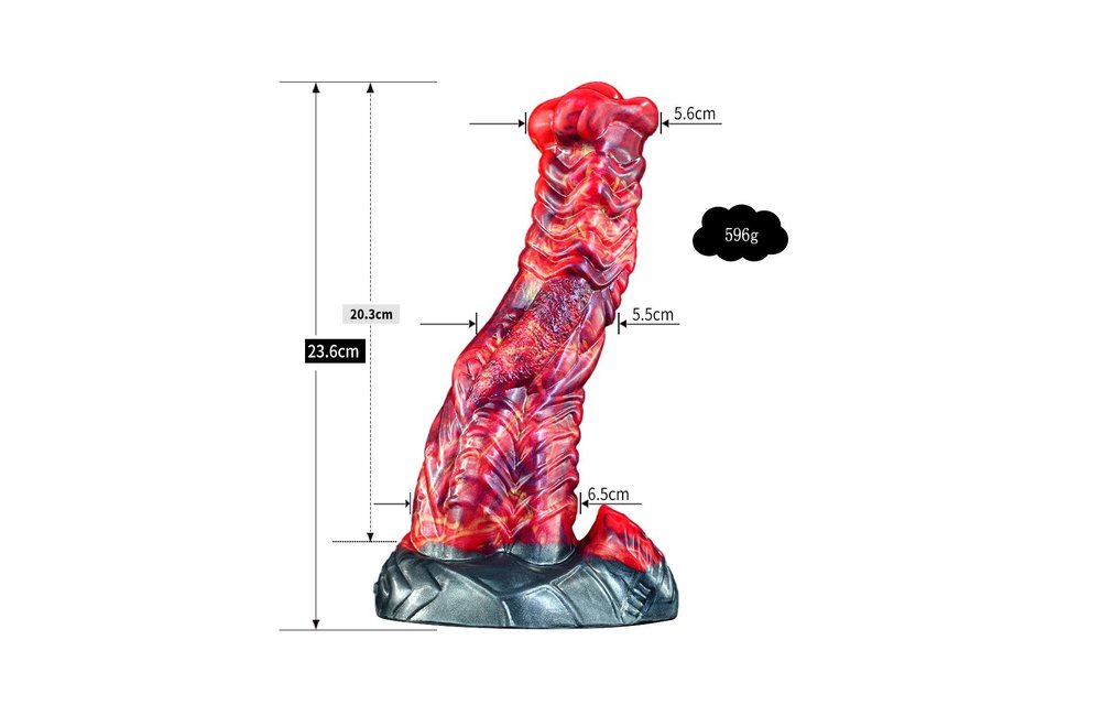 Dildo Monstar Driekleurig 23,6 cm – Monster Cock Kiotos