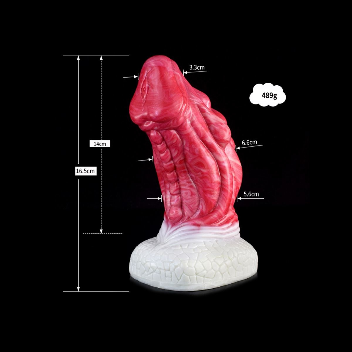 Dildo Monstar Driekleurige Draak 16,5 cm | Kiotos BEAST