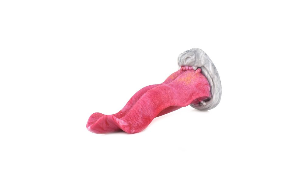 Dildo Monstar Driekleurig 25,5 cm – Monster Tong Silicone