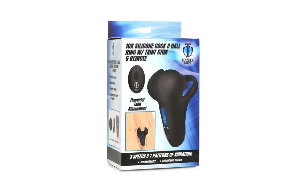 Cock Ring With Taint Stim With Remote