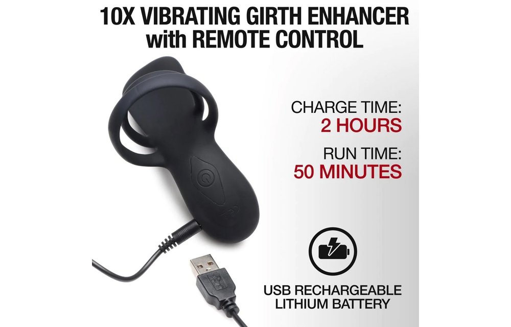 Silicone Vibrating Enlarger with Remote Control - Premium