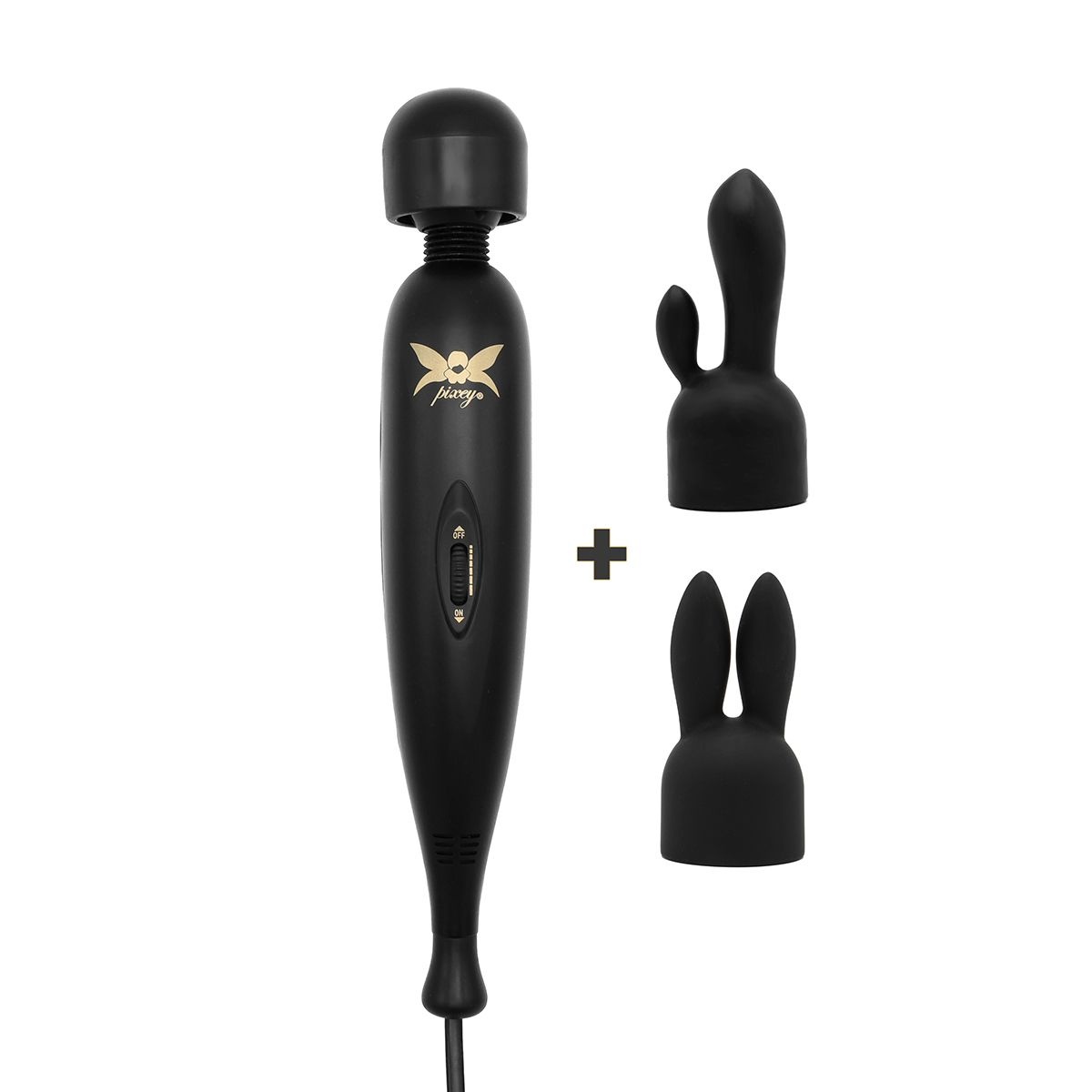 Pixey Turbo Black Edition – Krachtigste Vibrator met 2 Opzetstukken