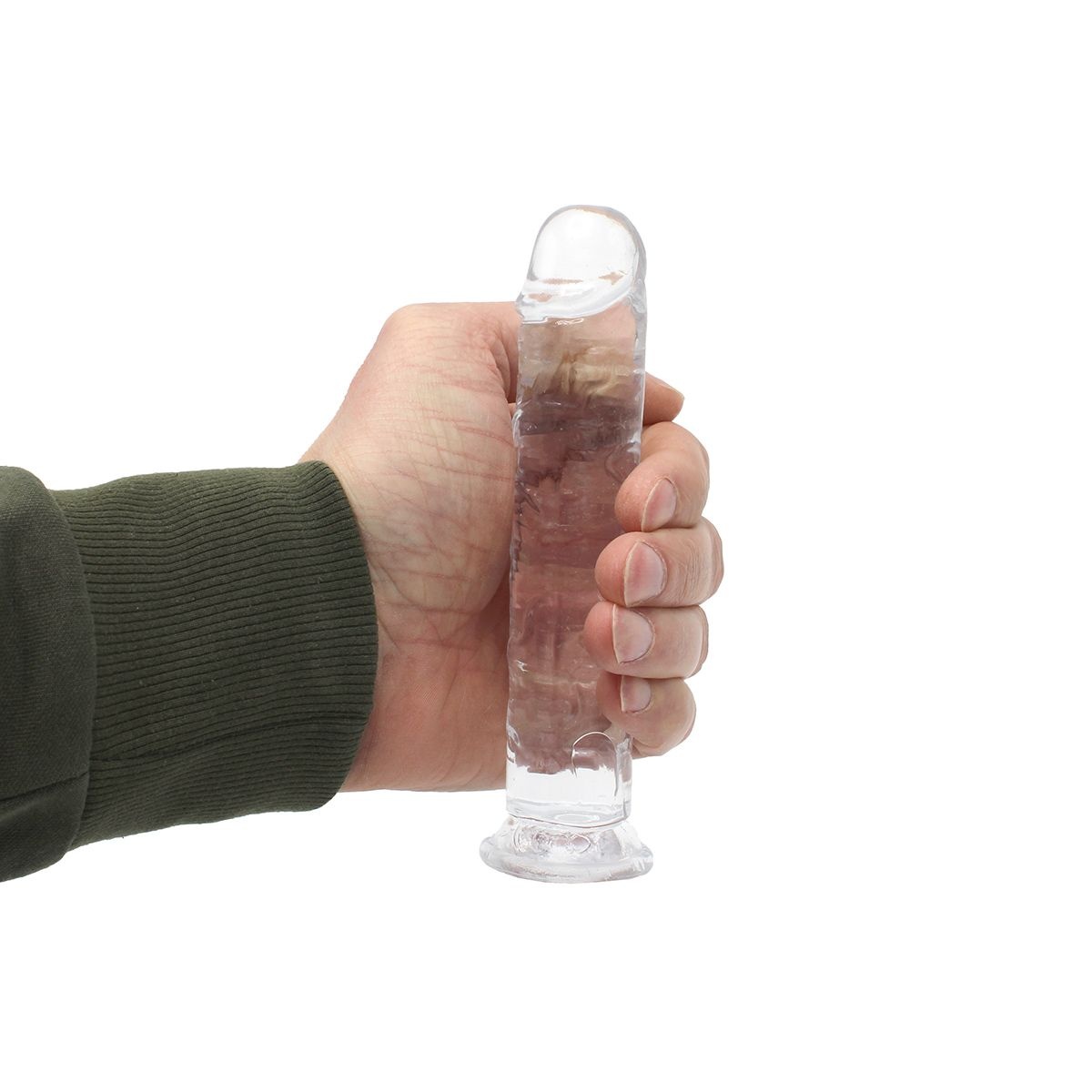 Transparent Dildo with Suction Cup 16 cm - Realistic & TPE