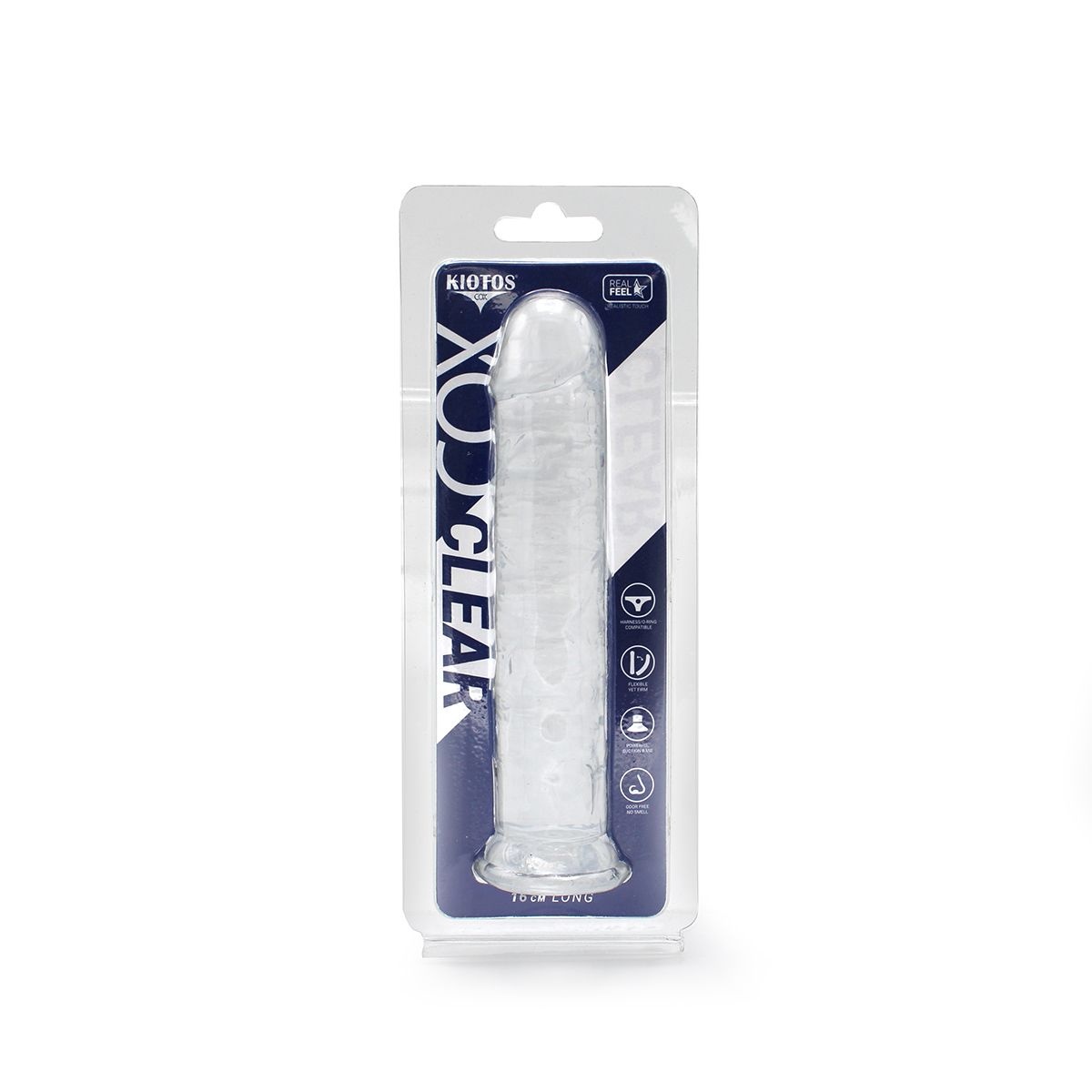Transparenter Dildo mit Saugnapf 16 cm – Realistisch & TPE