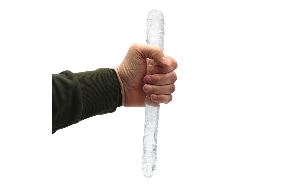 Double Transparent Dildo 31.5 cm – Realistic & Flexible