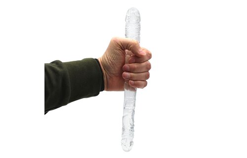 Double Transparent Dildo 31.5 cm – Realistic & Flexible
