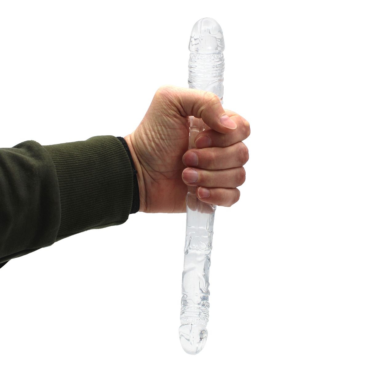 Double Transparent Dildo 31.5 cm – Realistic & Flexible
