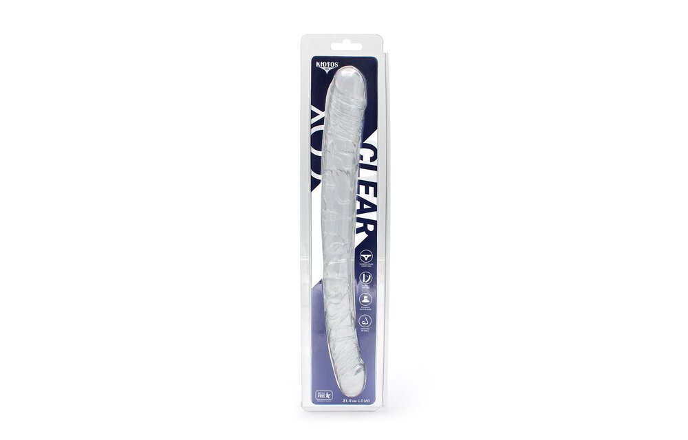 Doppel-Dildo Transparent 31,5 x 4 cm