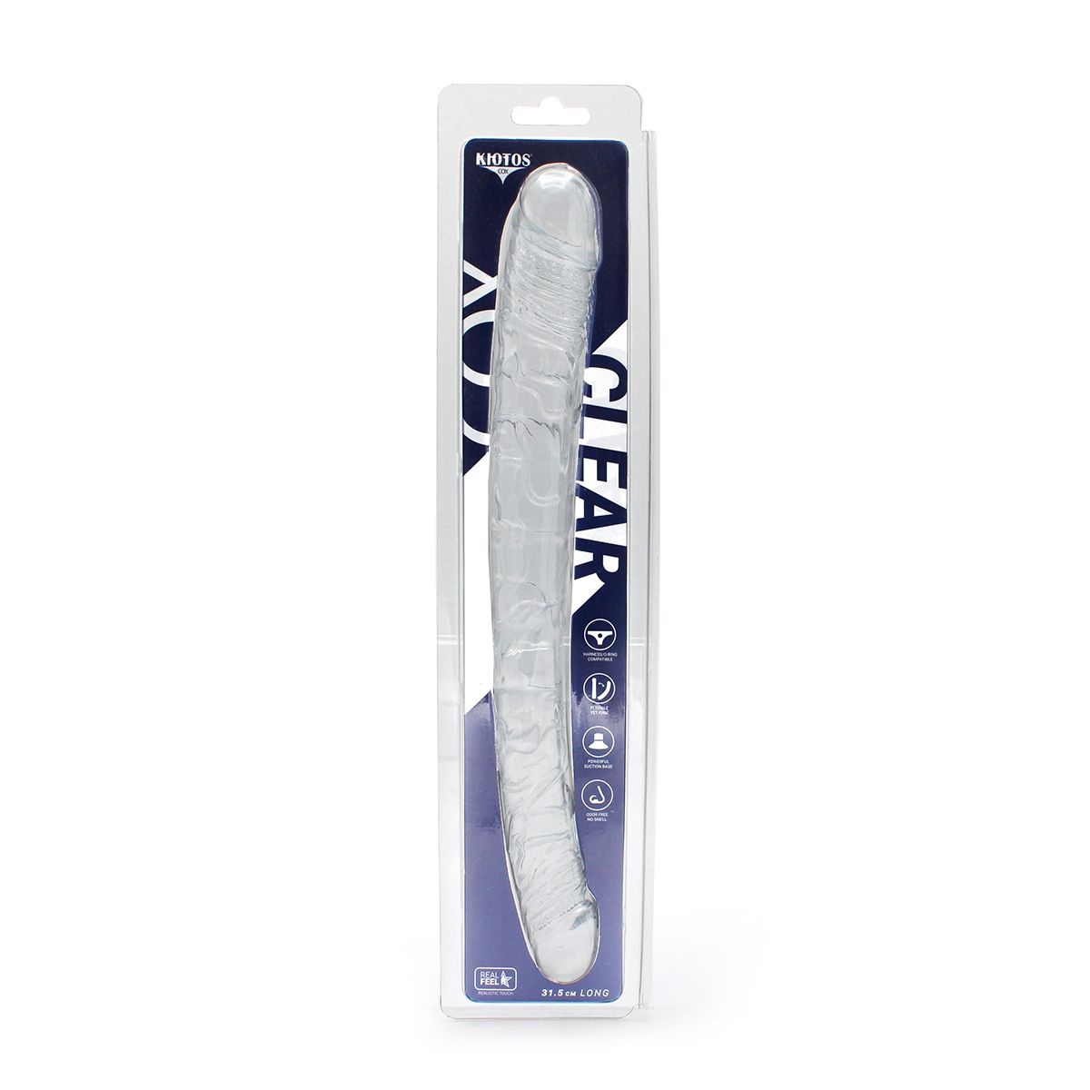 Dubbele Dildo Transparant 31.5 x 4 cm