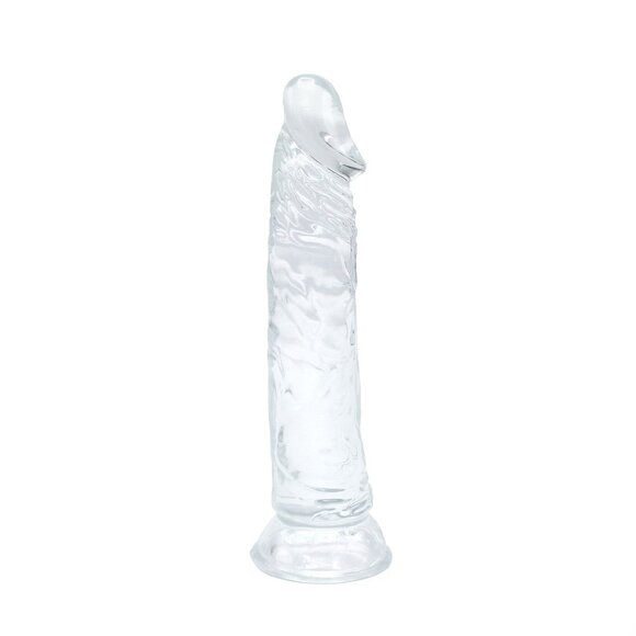 Transparenter Dildo 21,5 cm mit Saugnapf | Kiotos COX TPE