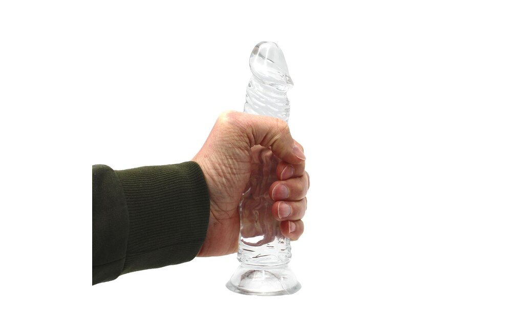 Dildo Transparent With Suction Cup 21.5 x 4 cm