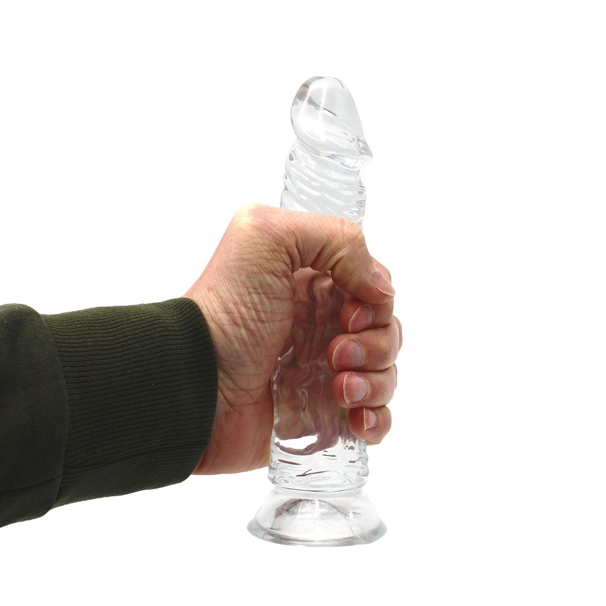 Dildo Transparant Met Zuignap 21.5 x 4 cm