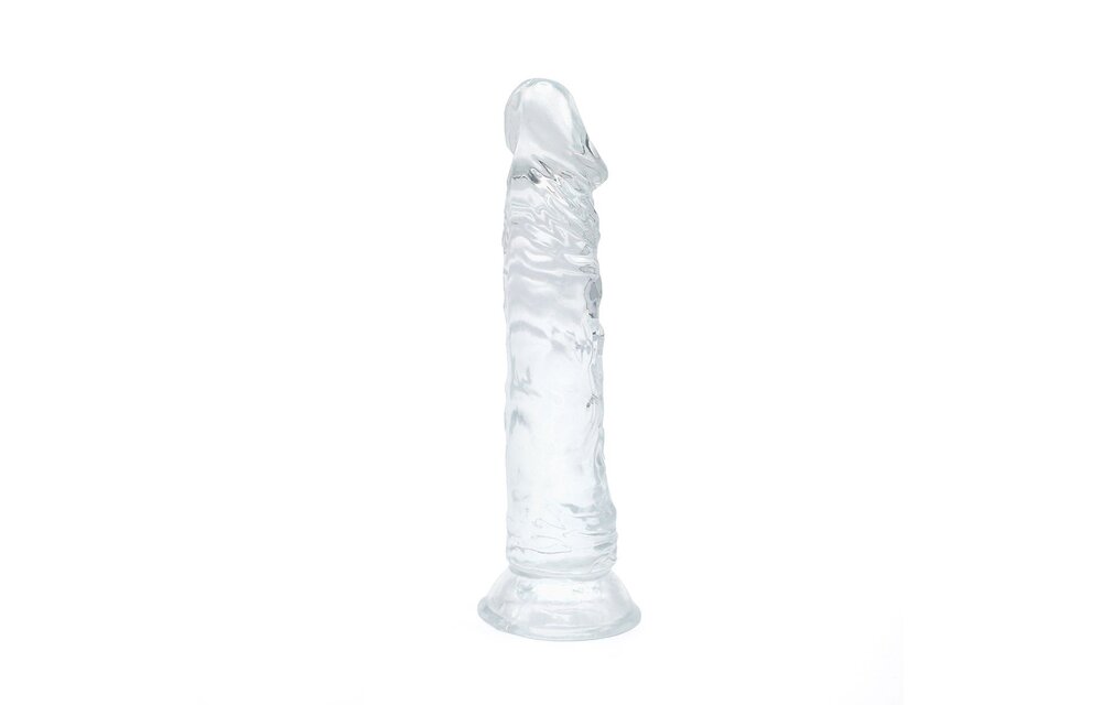 Transparenter Dildo 21,5 cm mit Saugnapf | Kiotos COX TPE