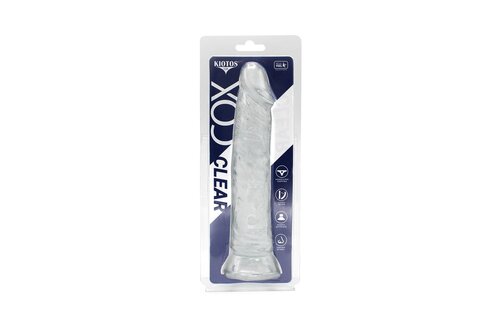 Dildo Transparent With Suction Cup 21.5 x 4 cm