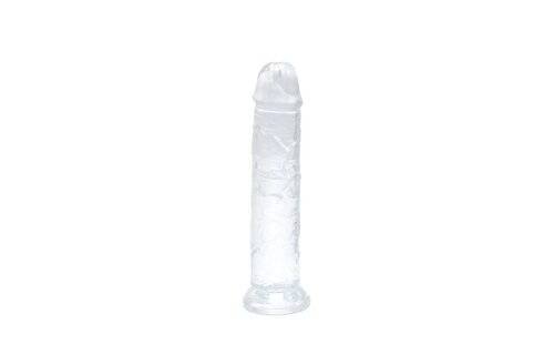 Dildo Transparant 19 cm met Sterke Zuignap | TPE Safe