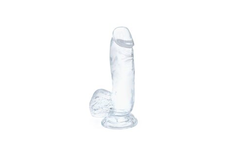 Transparent Dildo 15.5 cm with Suction Cup – Realistic & Safe