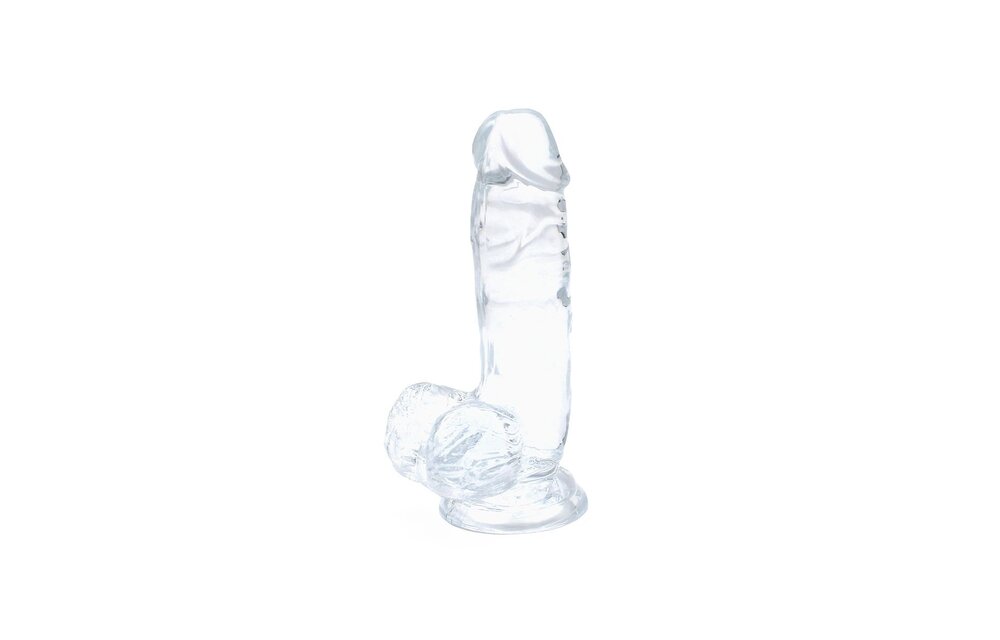 Dildo Transparent With Suction Cup 15.5 x 3.5 cm