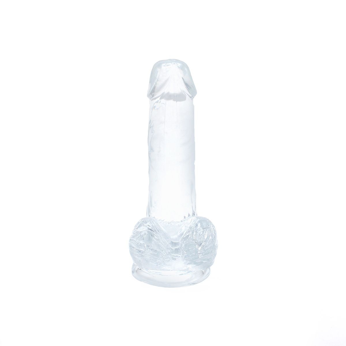 Dildo Transparent With Suction Cup 15.5 x 3.5 cm