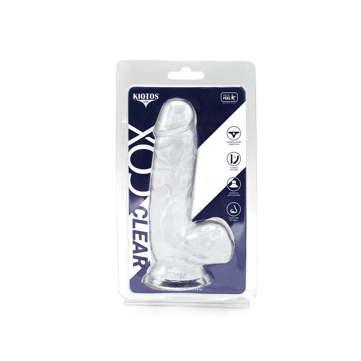 Dildo Transparent With Suction Cup 15.5 x 3.5 cm