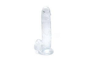 Dildo Transparant Met Zuignap 22 x 4.5 cm