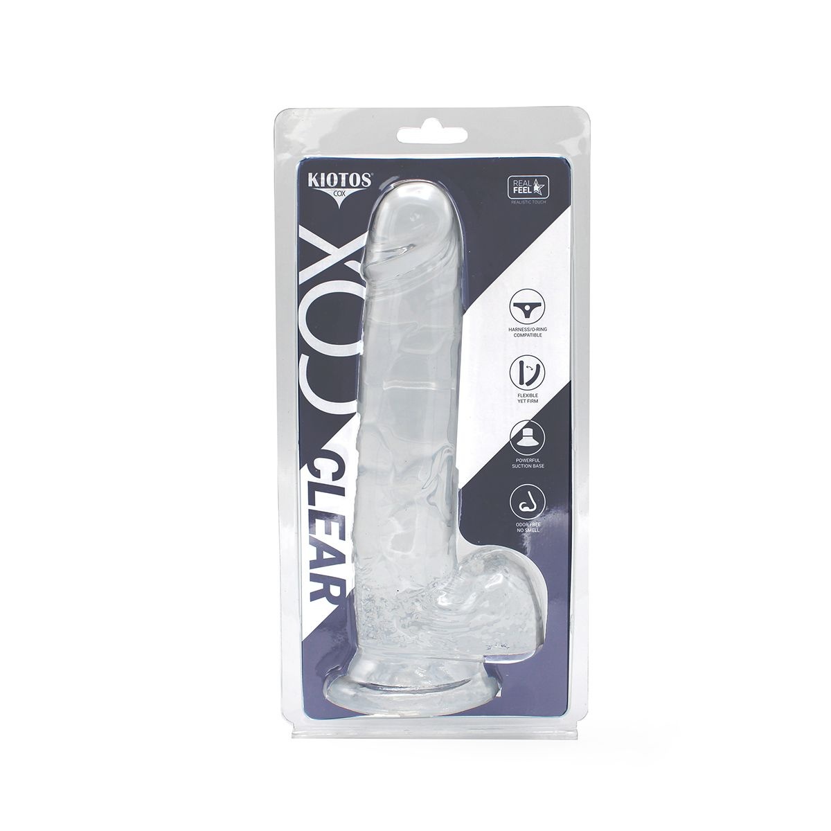 Dildo Transparent With Suction Cup 22 x 4.5 cm