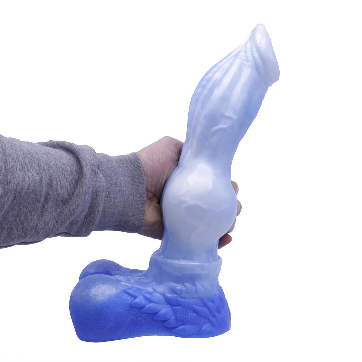 Monstar Ice Blue XL 33 cm Dildo - XXL Silicone Dildo