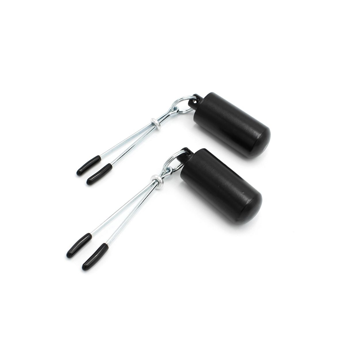 Nipple Clamps Weighted with 2x100g Ball Weights - Intense Pleasure