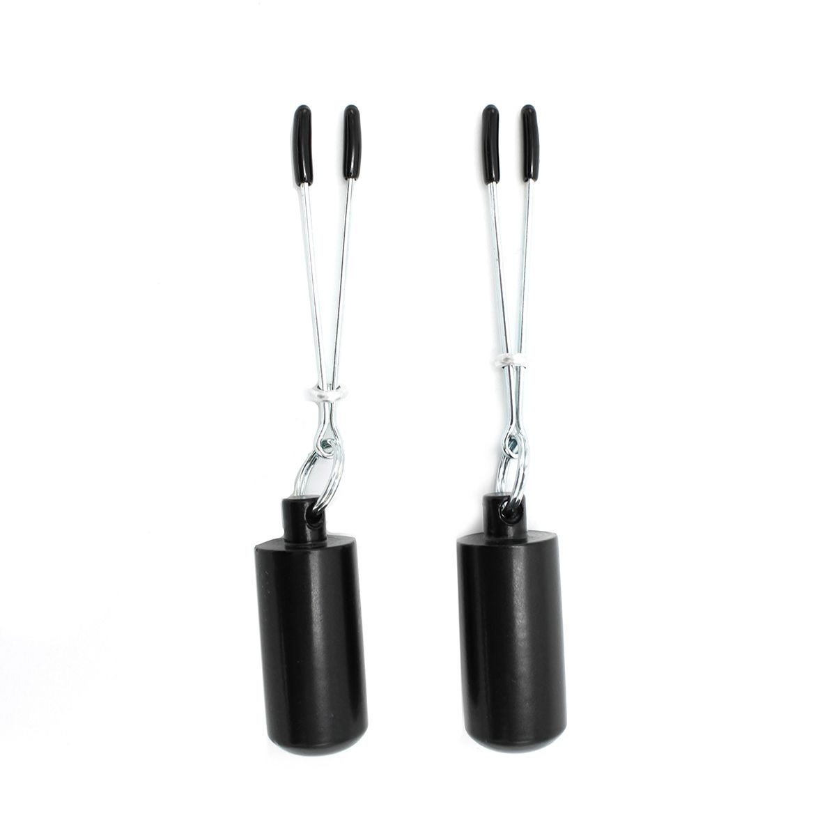 Nipple Clamps Weighted with 2x100g Ball Weights - Intense Pleasure