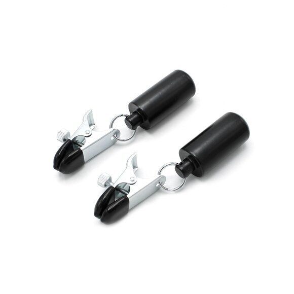 Adjustable Nipple Clamps with 2x100g Weights – Intense Pleasure